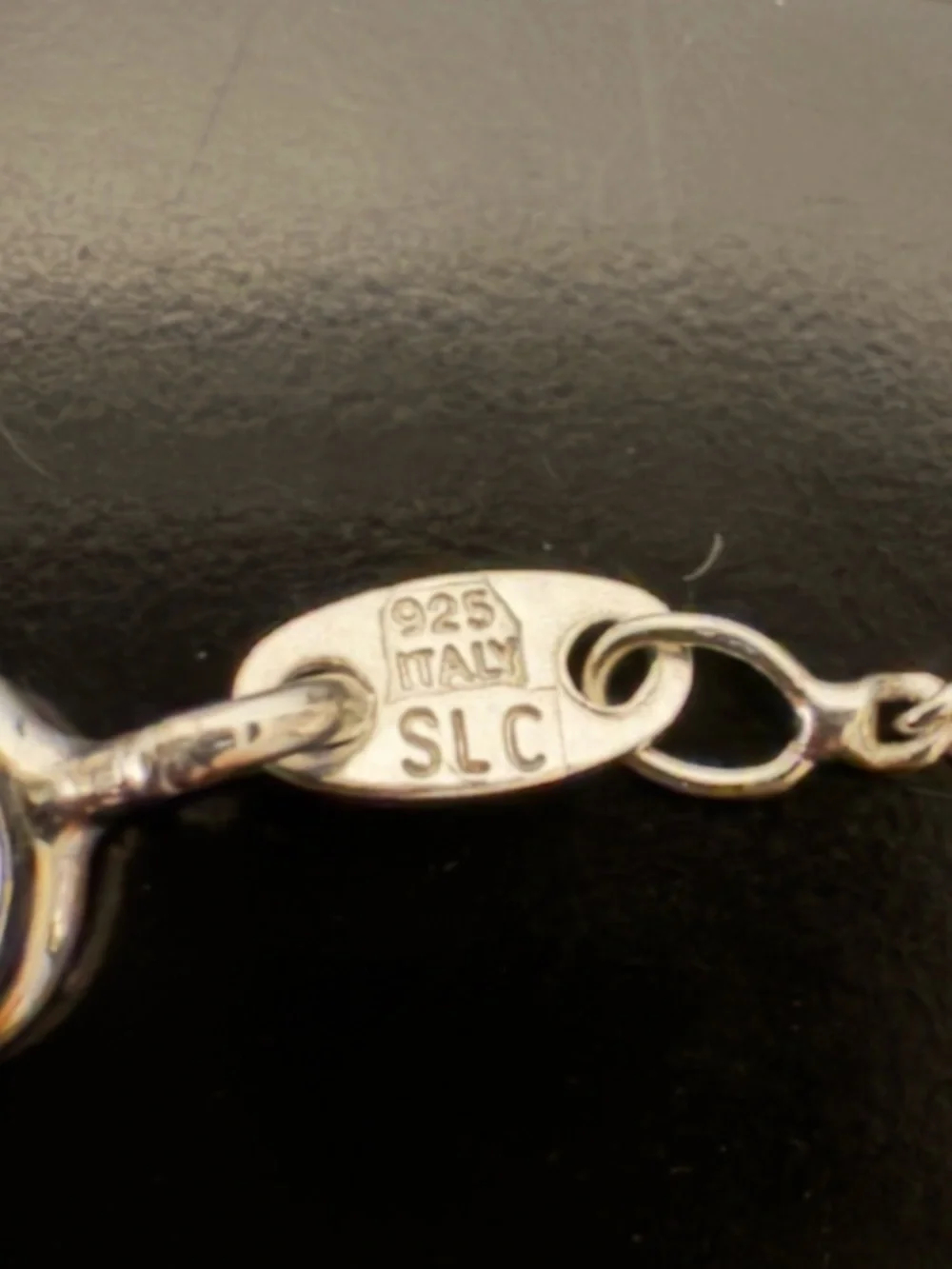 Minimalist Turquoise Square Pendant Necklace Sterling Silver Signed Artisan - Picture 3 of 7